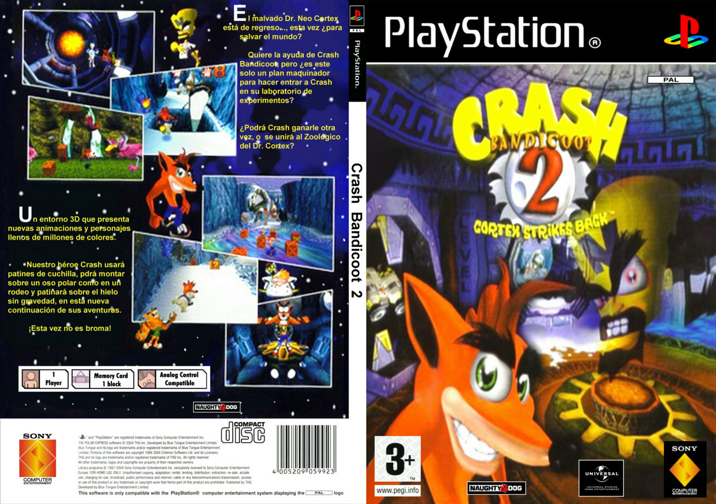 JC VIDEO PS1 CRASH BANDICOOT 2